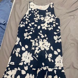 Blue and white sundress